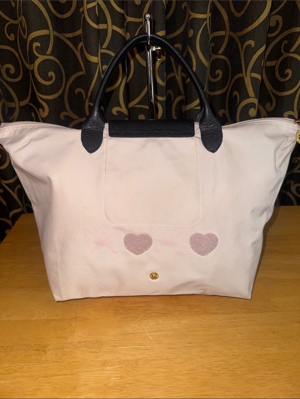 Longchamp Le Pliage RARE St. Valentine Limited Edition Checklist Tote Bag - Picture 2 of 12